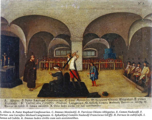 Szenen aus dem Prozess der Wesselényi-Magnatenverschwörung, Ungarisches Nationalmuseum Budapest Szenen aus dem Prozess der Wesselényi-Magnatenverschwörung, Ungarisches Nationalmuseum Budapest