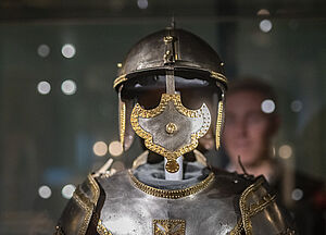 Impression Husaren-Halbharnisch mit Ketten-/Ringelpanzerung polnisch, 2. Hälfte 17 Jh., Nationalmuseum Krakau Impression Husaren-Halbharnisch mit Ketten-/Ringelpanzerung polnisch, 2. Hälfte 17 Jh., Nationalmuseum Krakau