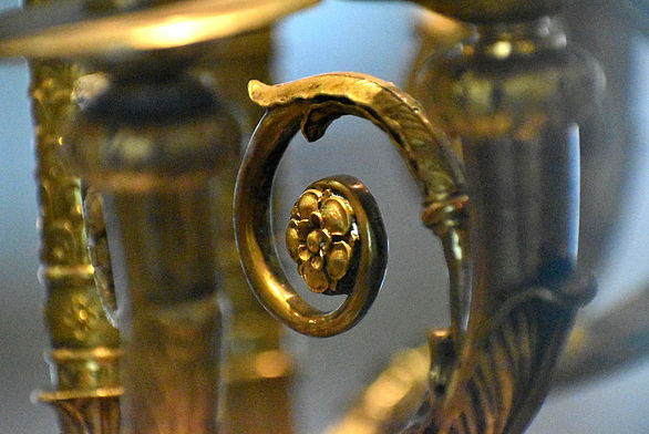 Detail candelabra, Paris around 1805, bronze, gilded and patinated © Badisches Landesmuseum