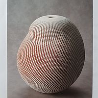 kürbisförmiges Keramikgefäß