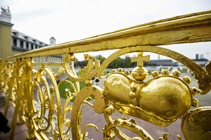 Detail Balustrade des Karlsruher Schlosses