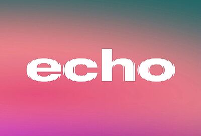 Key Visual Blog des Badischen Landesmuseums mit der Aufschrift echo