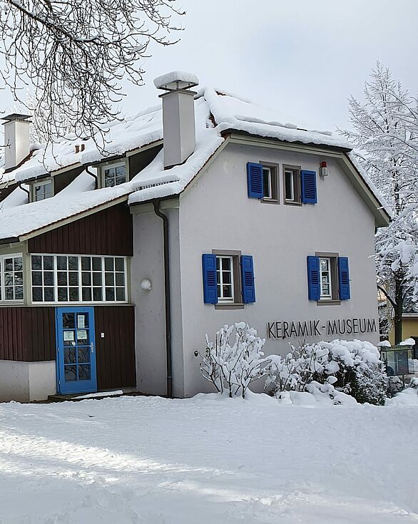 Keramikmuseum in Staufen mit Schnee