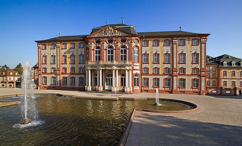 Fassadenansicht des Schloss Bruchsal