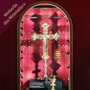 Unsere Sammlungen bieten viele christliche Kunstwerke. Hierzu zählt das beeindruckende Altarkreuz, welches um 1470 ein...